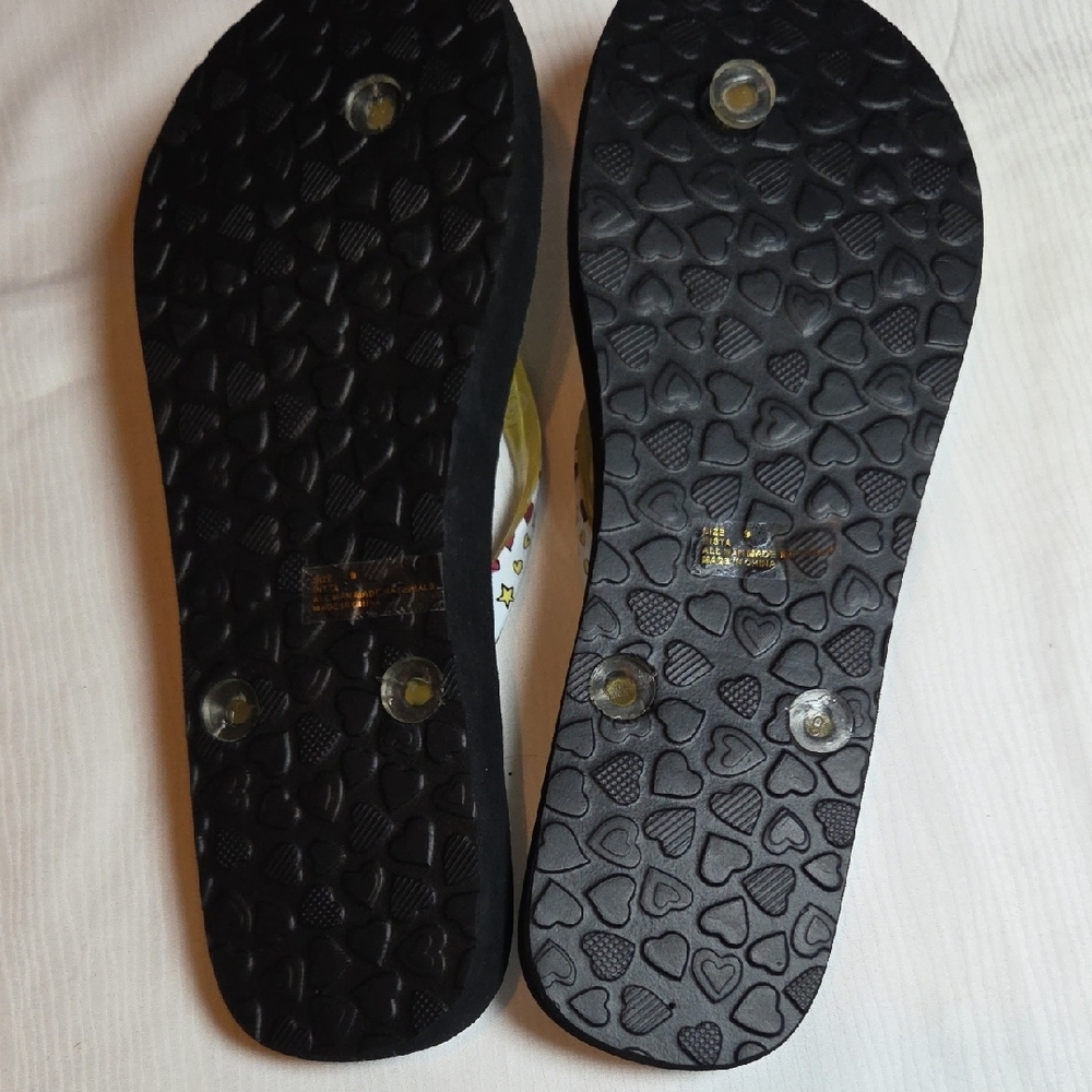 Brighton Yellow Strap Love Travel Flip Flops,sz 9. - Picture 4 of 5